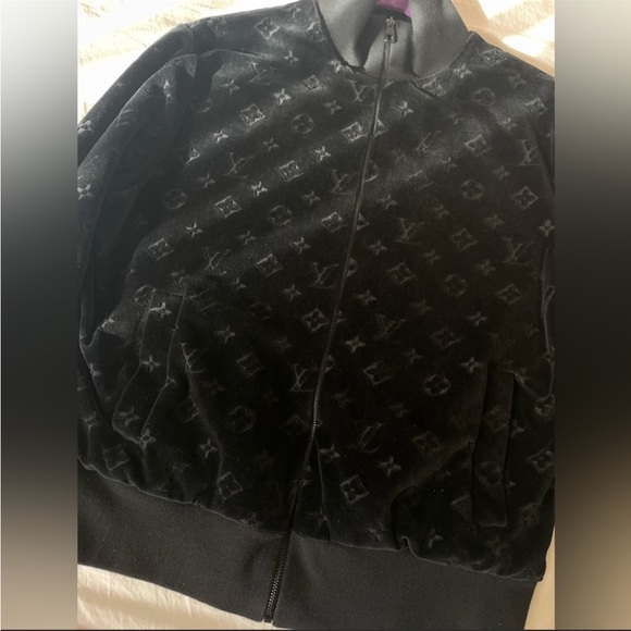 Louis Vuitton Blue Nuit Mens XL Jacquard Monogram - Picture 7 of 8